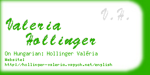 valeria hollinger business card